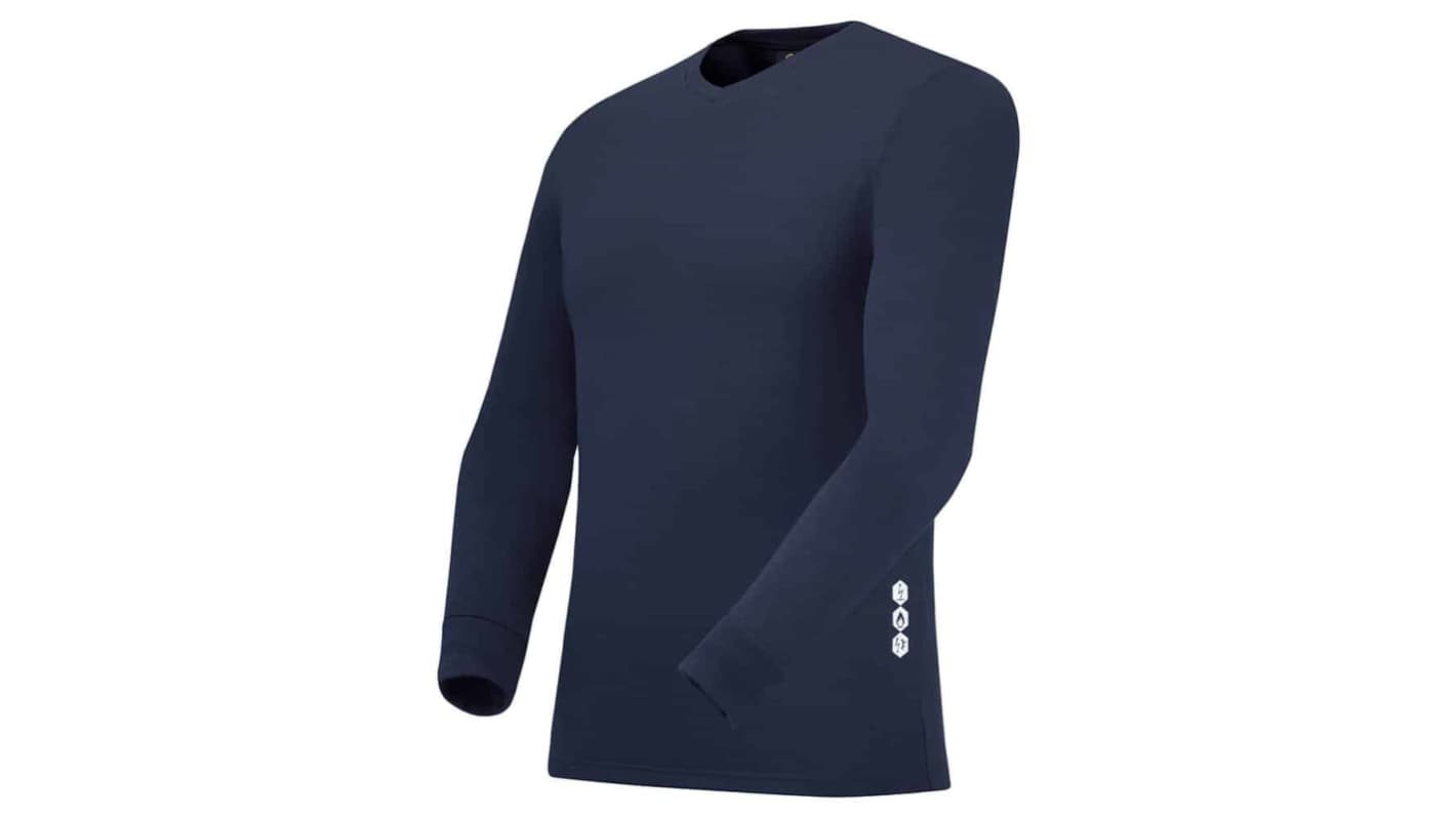 Tシャツ Cepovett Safety ネービー コットン, モダクリル S