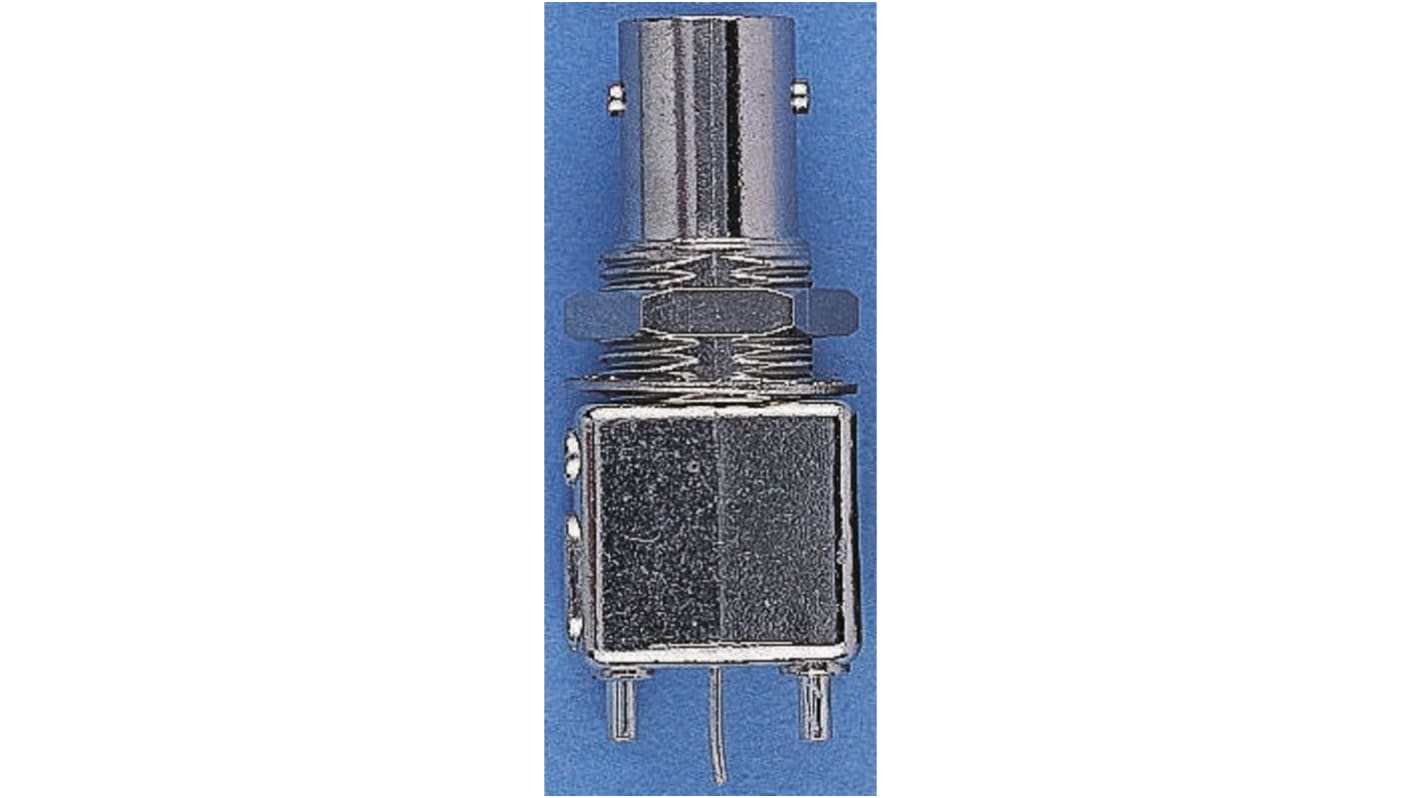 Connettore coassiale Ad angolo diritto Amphenol RF, Femmina, 50Ω, Montaggio PCB