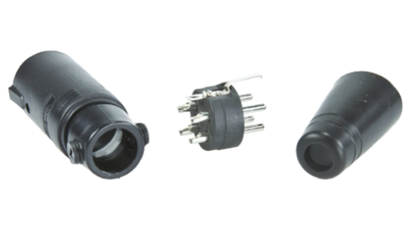 Amphenol Industrial AP412 Cable Mount Loudspeaker Connector Plug, 4 Way, 20A