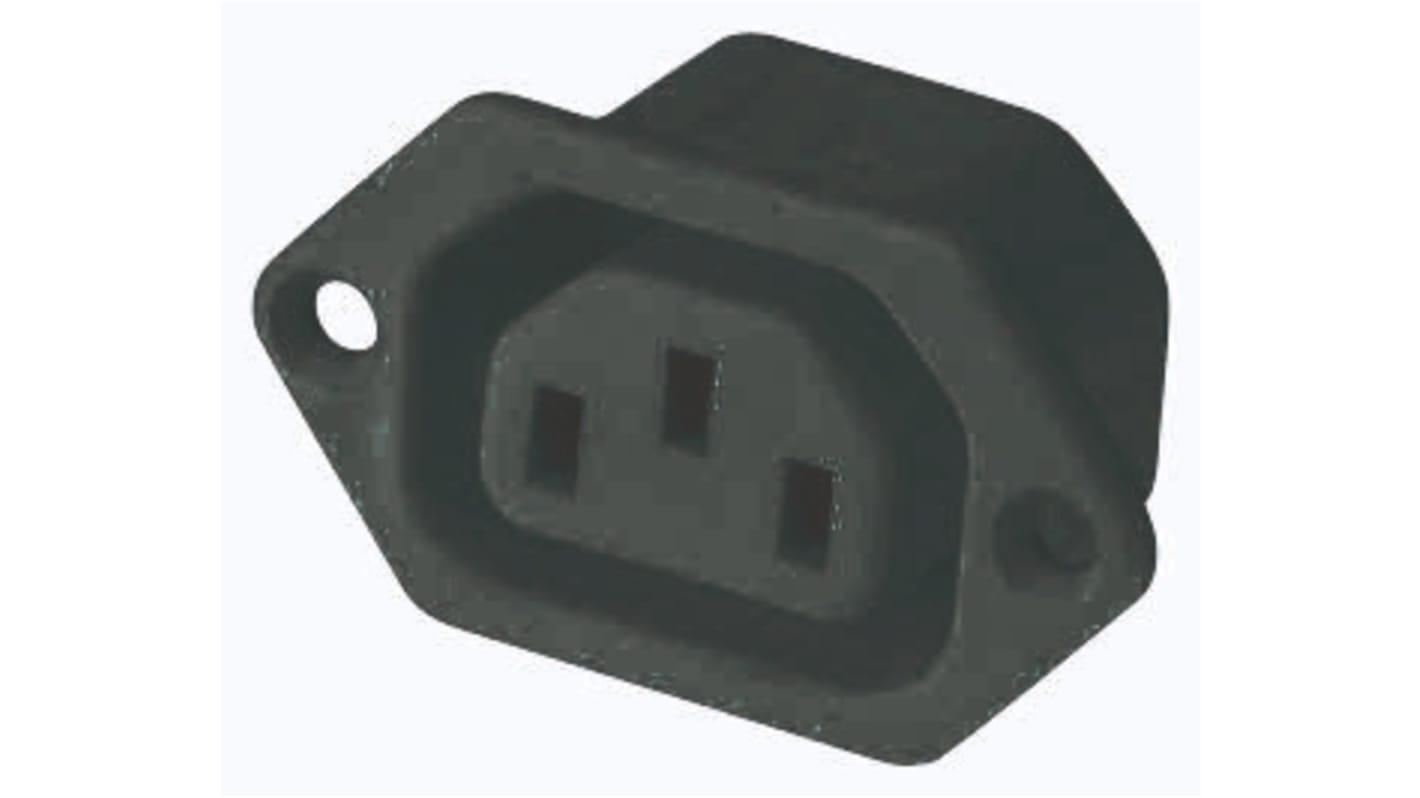 Bulgin C13 Panel Mount IEC Connector Socket, 10A, 250 V