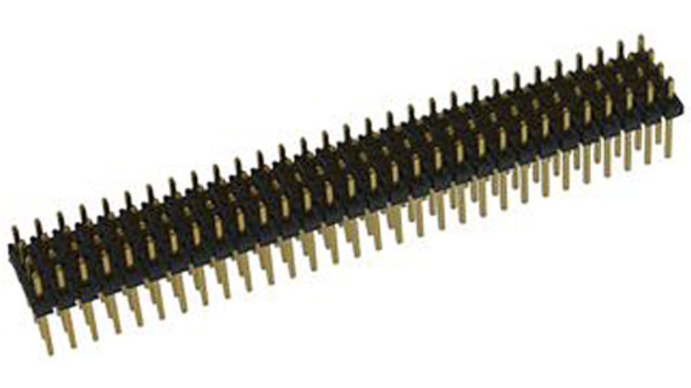 Regleta de pines Samtec serie MTMM de 10 vías, 2 filas, paso 2.0mm, para soldar, Montaje en orificio pasante