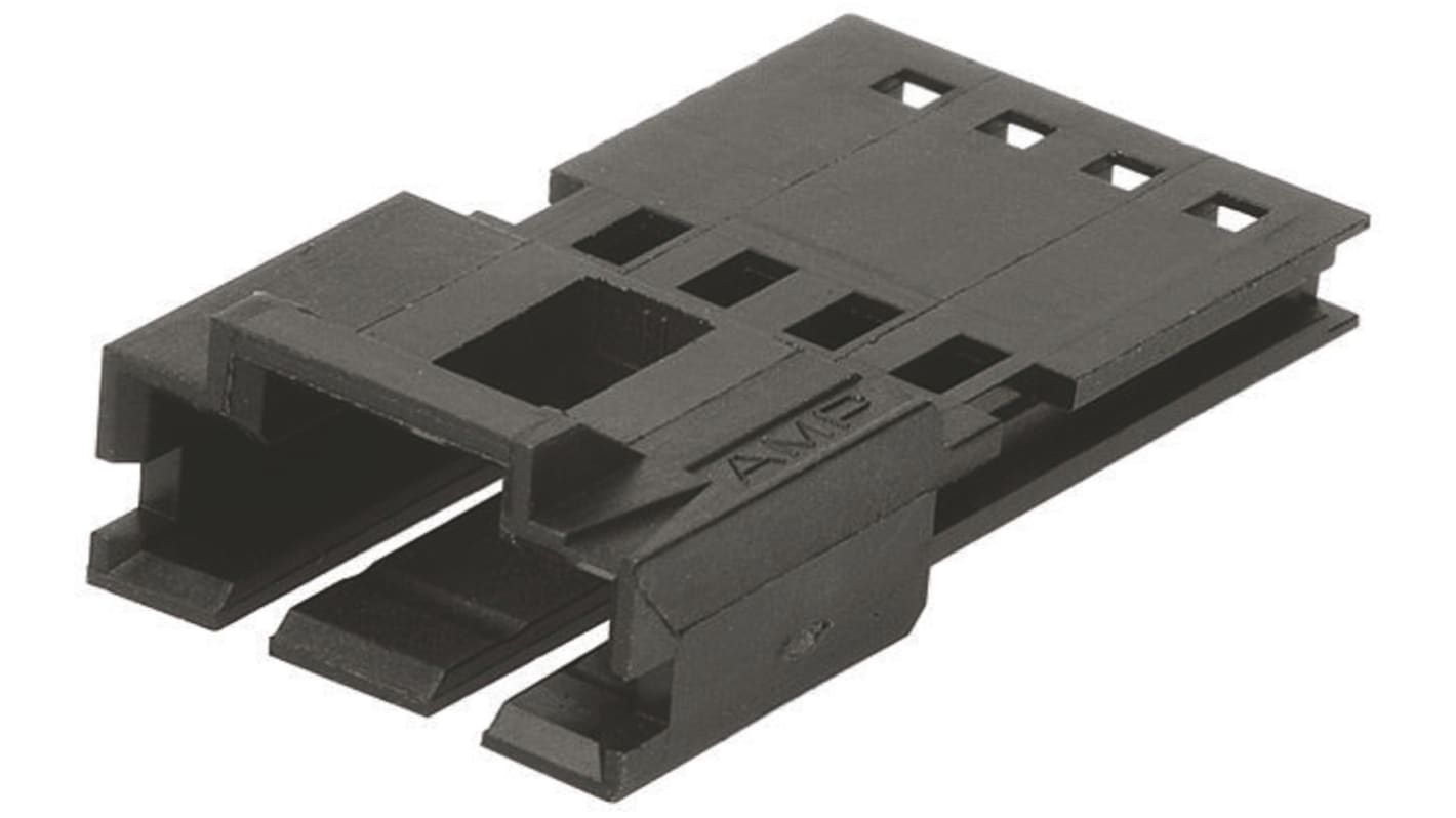 TE Connectivity, AMPMODU MTE Male Connector Housing, 2.54mm Pitch, 7 Way, 1 Row