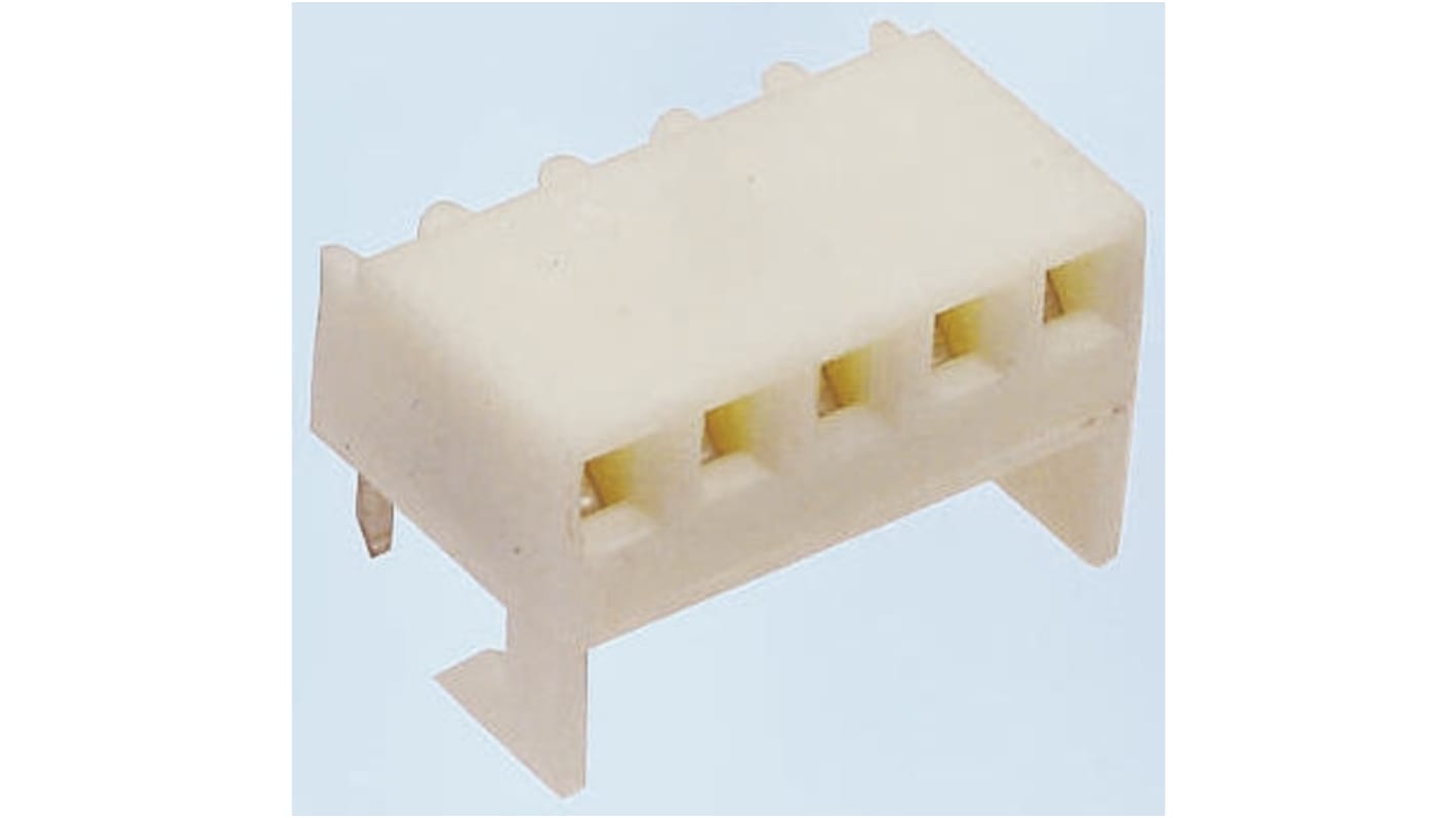 Molex KK 254 Series Right Angle Through Hole Mount PCB Socket, 5-Contact, 1-Row, 2.54mm Pitch, Solder Termination