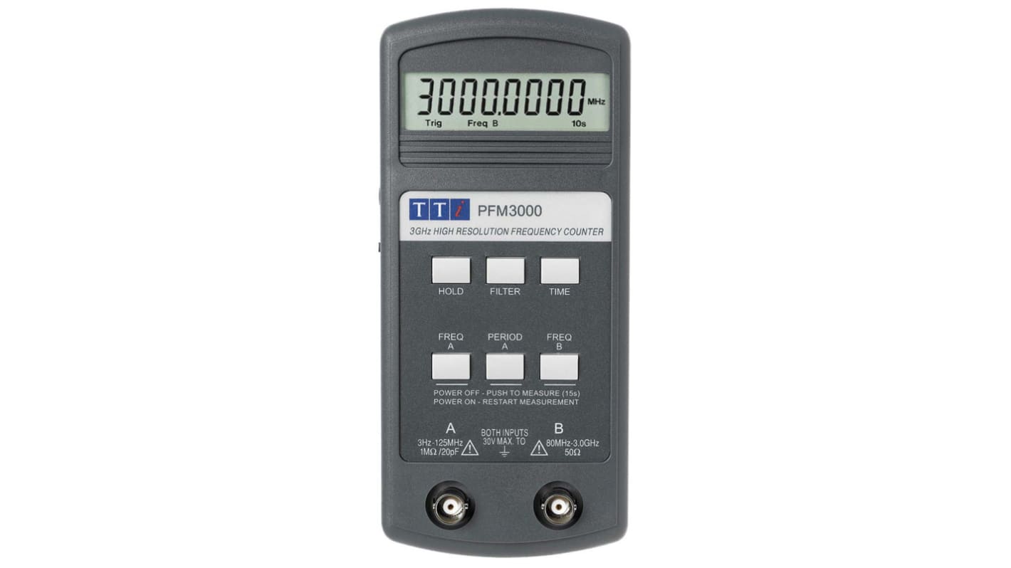 Aim-TTi PFM3000 Frequency Counter, 3 Hz Min, 3GHz Max, 6 Digit Resolution