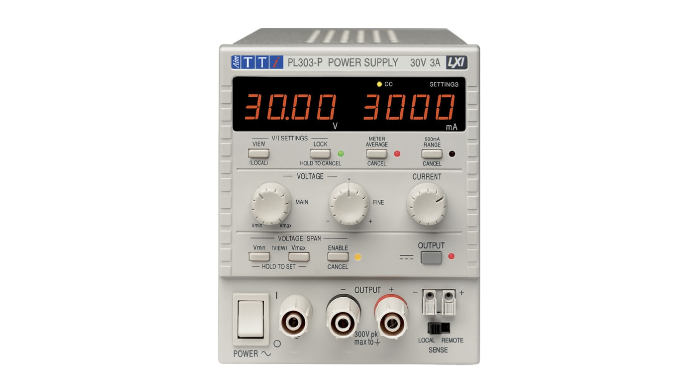 Aim-TTi PL-P Series Digital Bench Power Supply, 0 → 60V, 0 → 1.5A, 1-Output, 90W - RS Calibrated