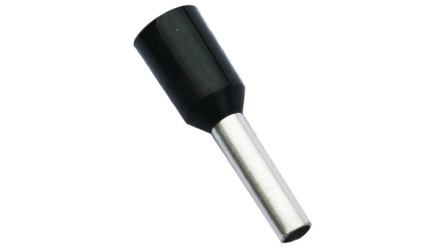 Boccola a crimpare RS PRO, Isolato, Nero, lunghezza pin 8mm, filo max 1.5mm², 16AWG