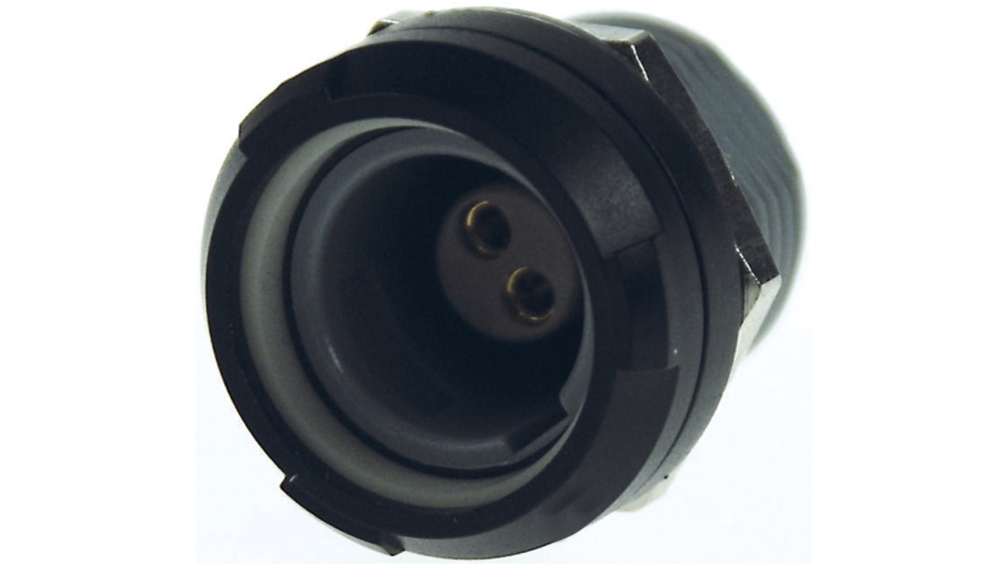 Lemo Circular Connector, 8 Contacts, Panel Mount, Socket, Female, IP64, Redel P Series