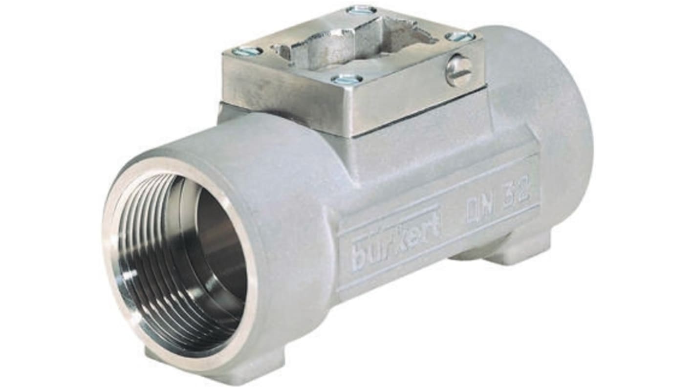 Burkert Plastic Pipe Fitting, Straight Flow Adapter, Female G 3/4in x Female G 3/4in