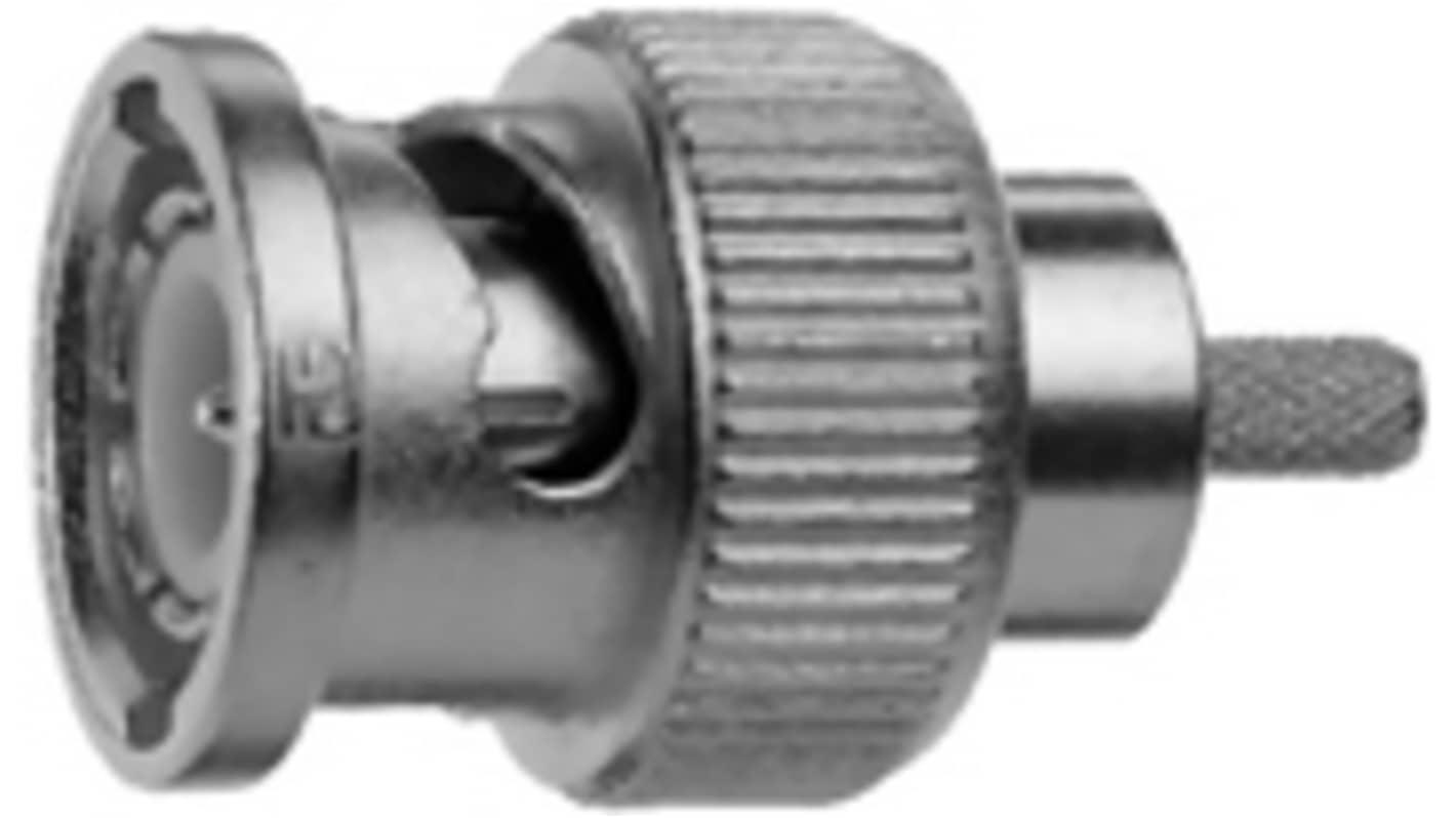 Telegartner, Plug Cable Mount BNC Connector, 75Ω, Crimp Termination, Straight Body