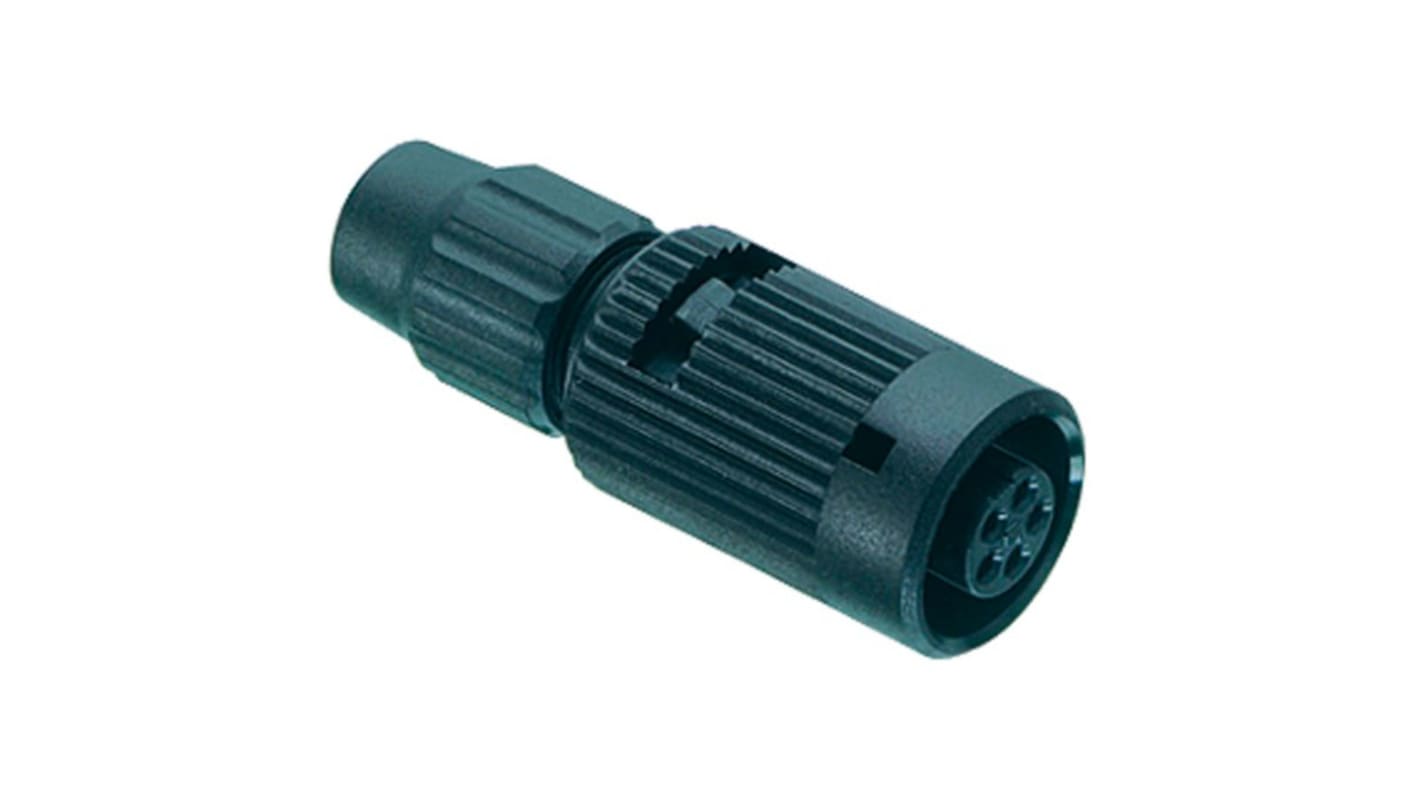 Binder Circular Connector, 7 Contacts, Cable Mount, Subminiature Connector, Socket, Female, IP40, 710 Series