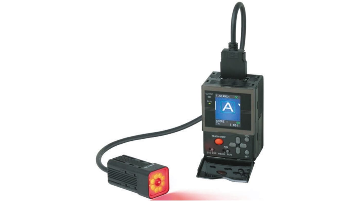 Sensor de visión Omron ZFVR5025, LED Rojo, Monocromo, PNP, 10 x 9,2 → 50 x 46 mm, 800 mA, 24 Vdc