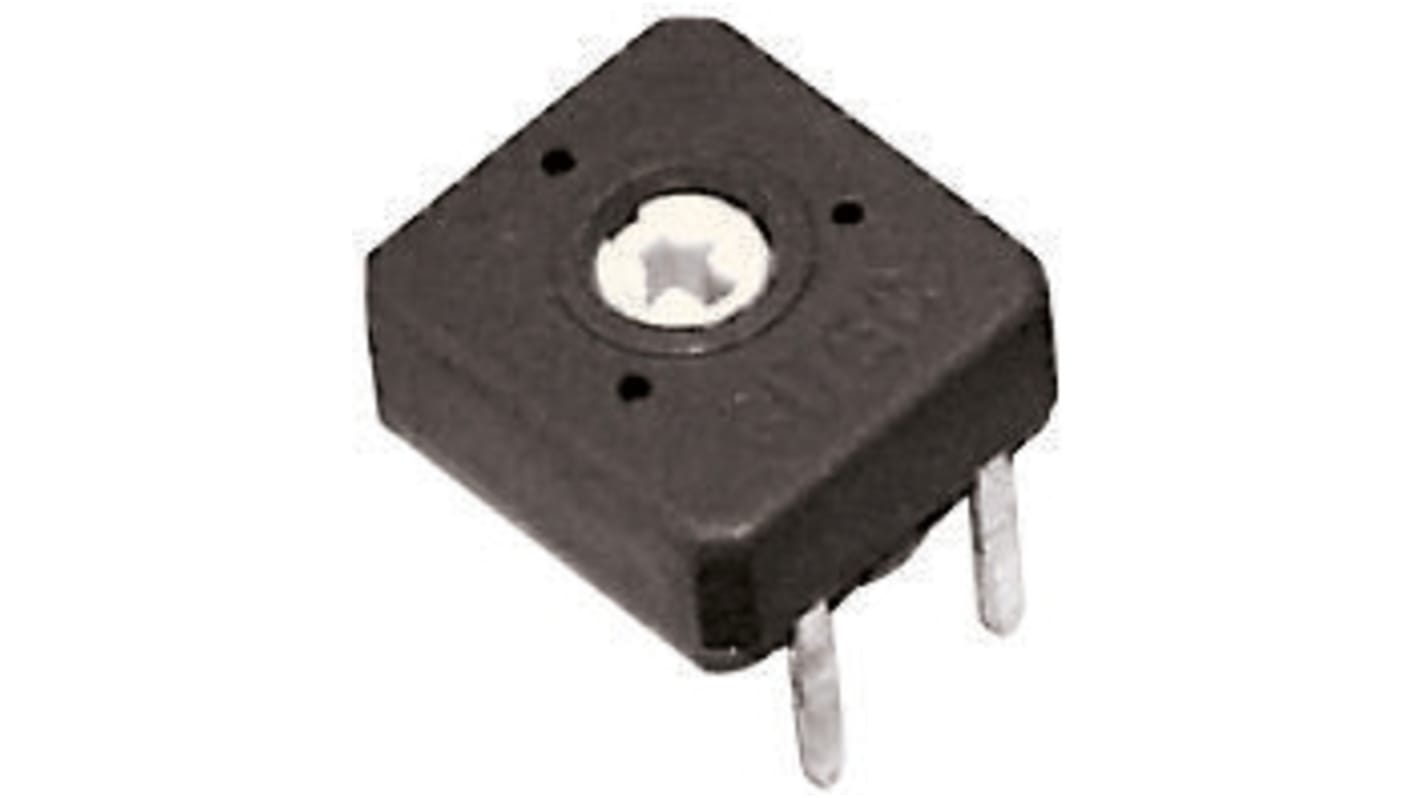 TE Connectivity CB10 1-Gang THT Trimmer-Potentiometer, Einstellung von oben, 220kΩ, ±20%, 0.15W, Pin, L. 11mm