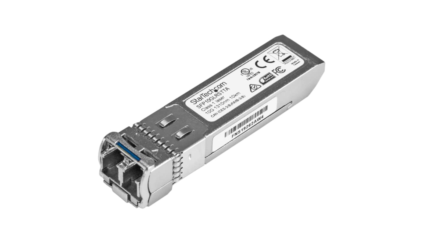 StarTech.com Cisco Compatible LC Single Mode SFP Transceiver Module, Full Duplex, 10000Mbit/s