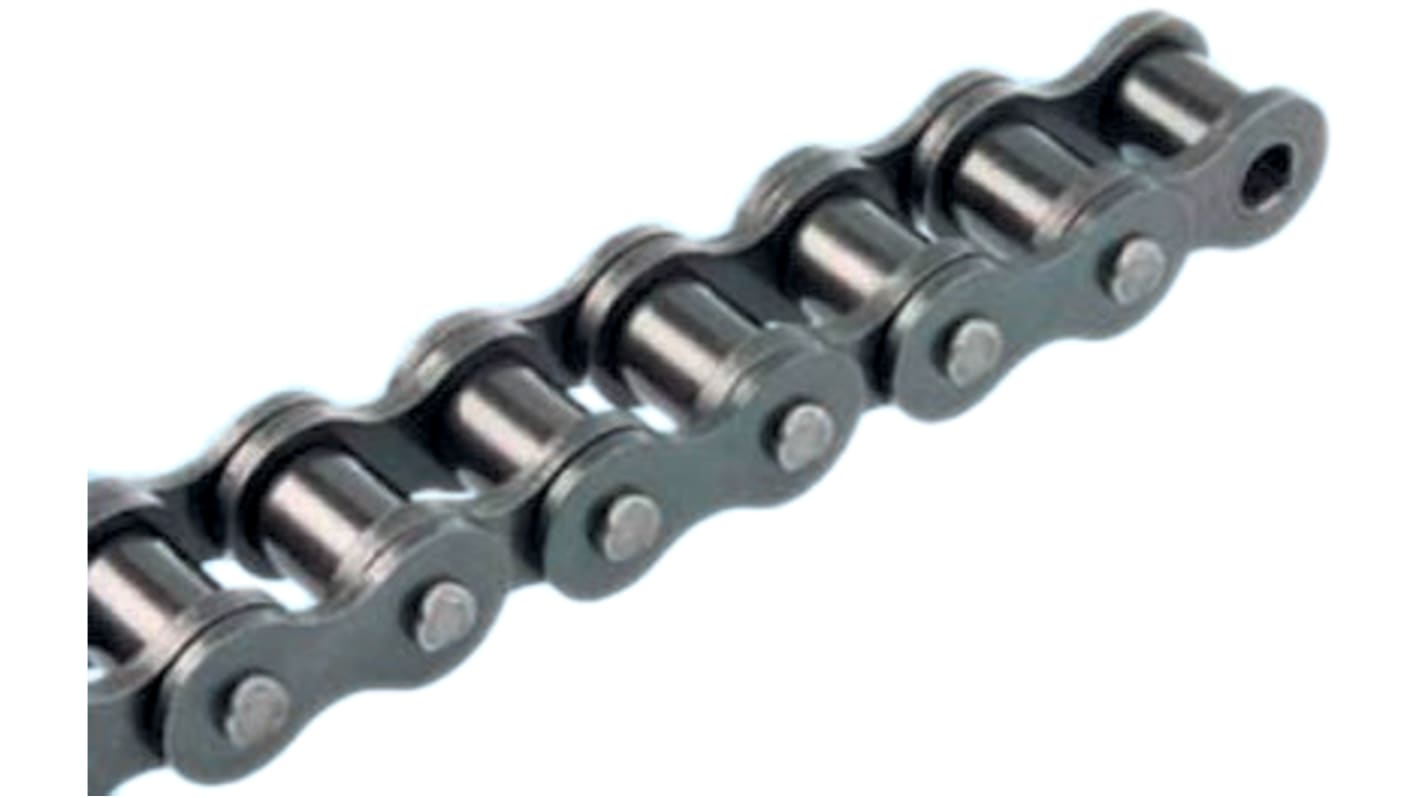 Cadena de rodillos Wippermann, 16B-1, Acero, Filamentos Símplex, Longitud 5m, paso 25.4mm