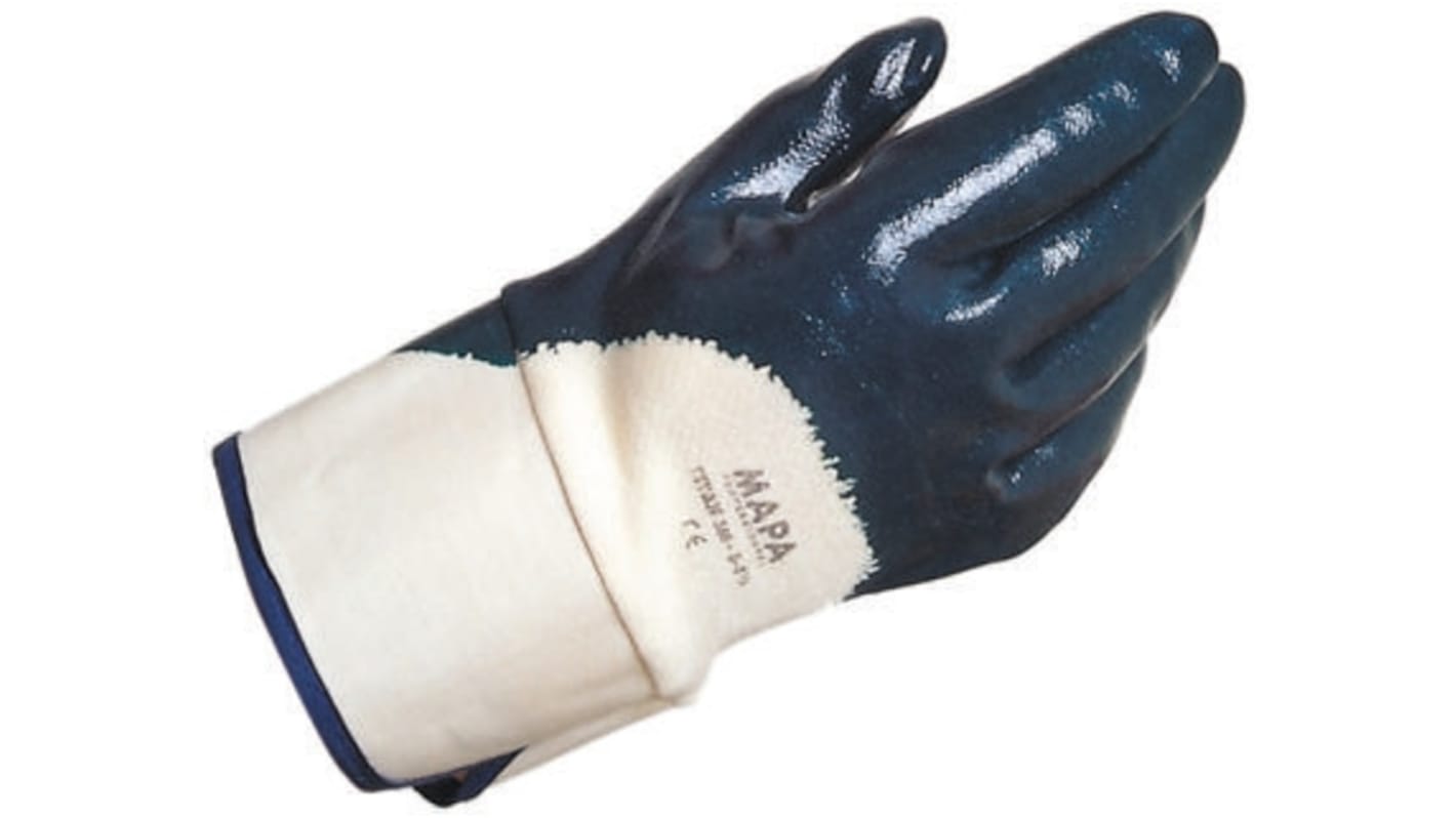 RS PRO Mehrweg Handschuhe, Größe 8,5, M, Allgemeine Anwendungen, Baumwolle Blau 20 Stk.