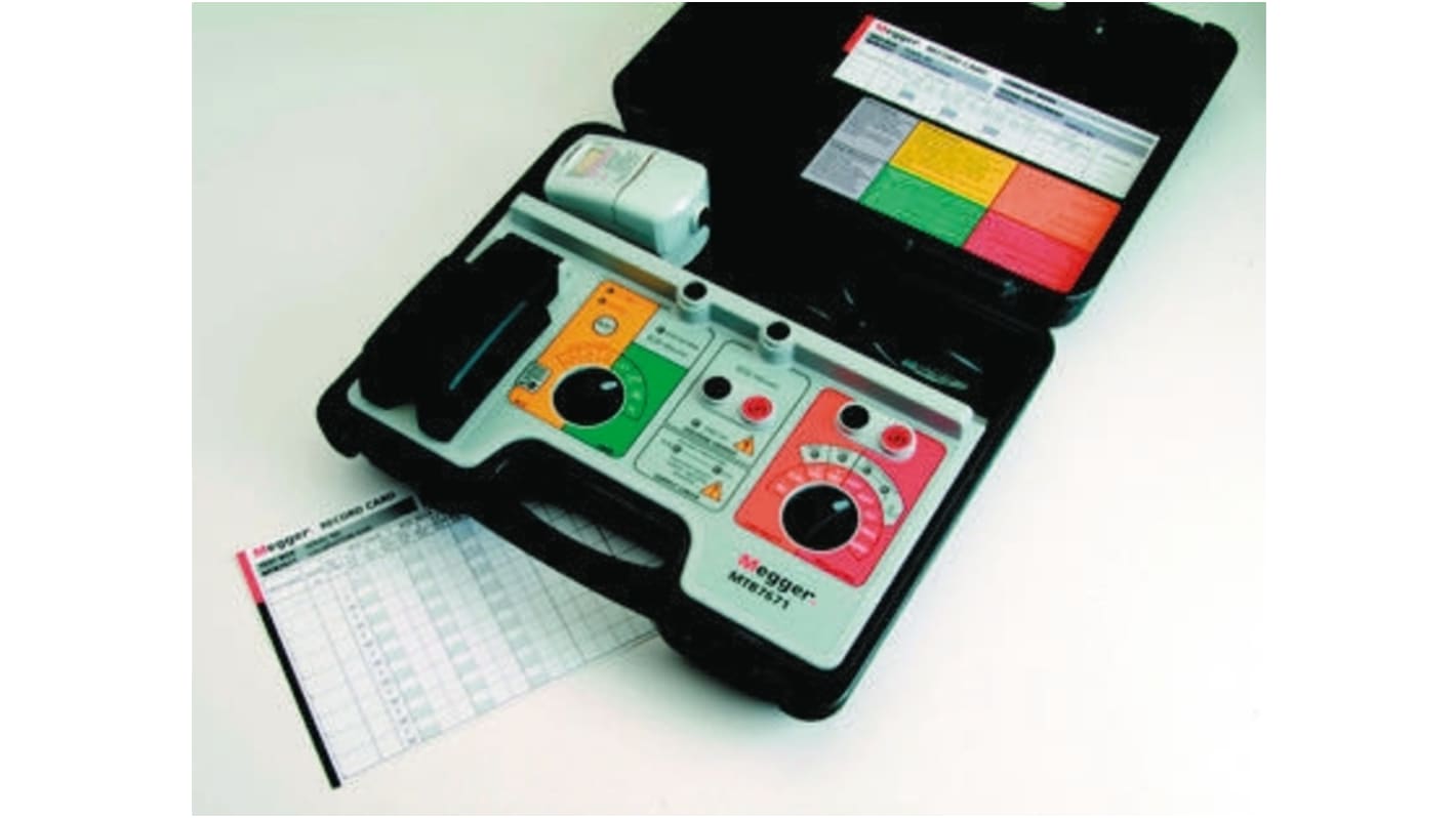 Valigetta per test elettrici Megger, Certificazione ISO, per Continuità, isolamento, loop, PFC, RCD, include Scheda
