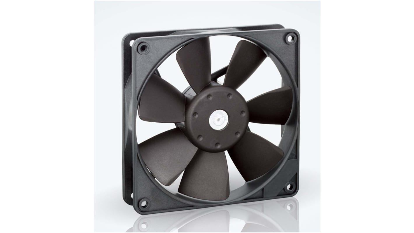 ebm-papst 4400 F Series Axial Fan, 24 V dc, DC Operation, 170m³/h, 5W, IP20, 119 x 119 x 25mm