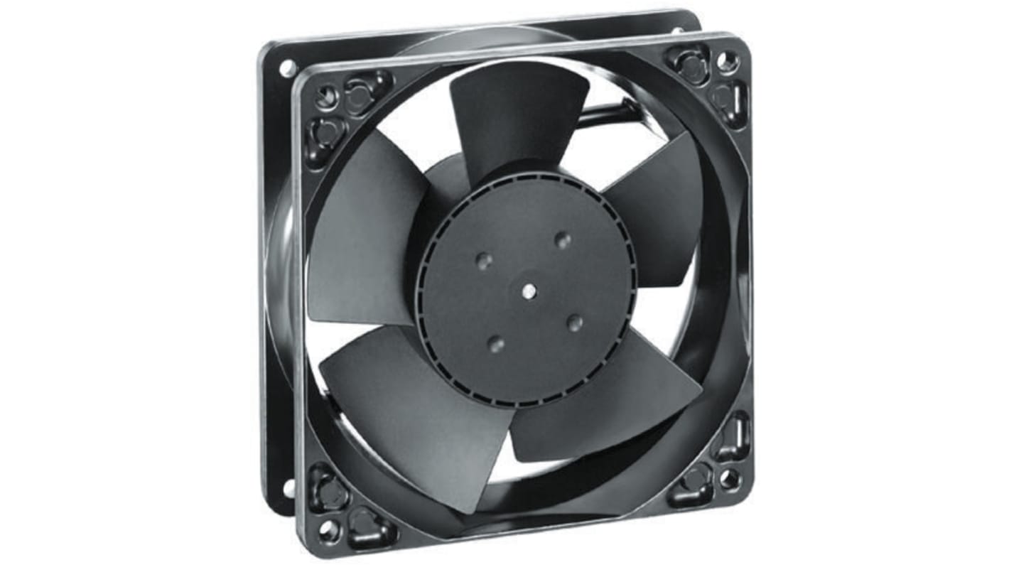 ebm-papst 4100 N Series Axial Fan, 12 V dc, DC Operation, 160m³/h, 3.7W, 119 x 119 x 38mm