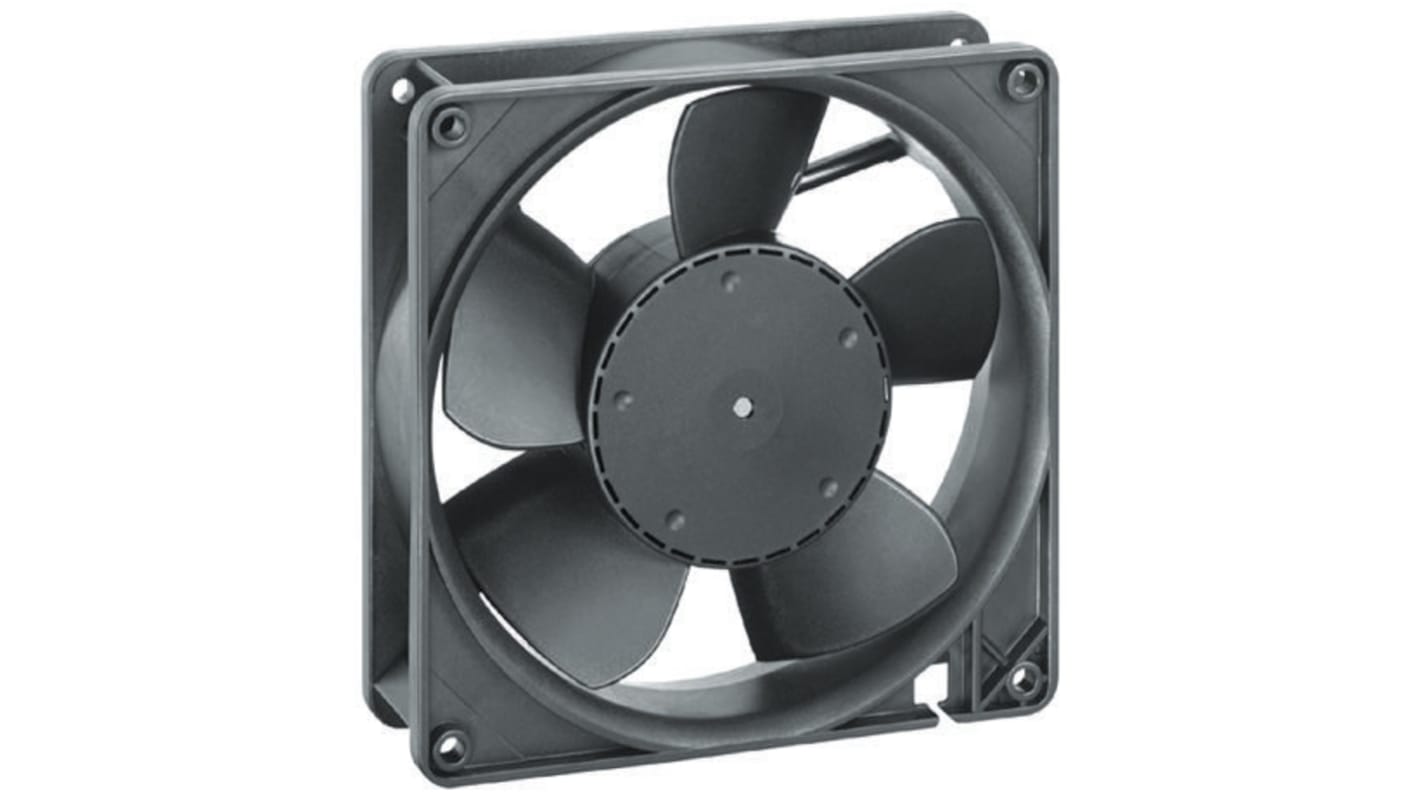 ebm-papst 5200N Series Axial Fan, 24 V dc, DC Operation, 216m³/h, 6W, 127 x 127 x 38mm