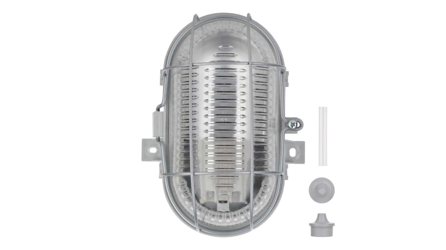RoBust Bulkhead E27 Oval S Grey IP44