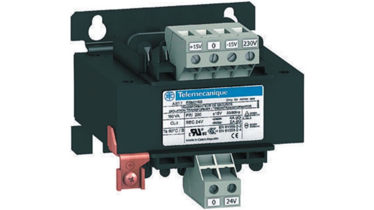 Schneider Electric 400VA 1 Output Chassis Mounting Transformer, 24V ac