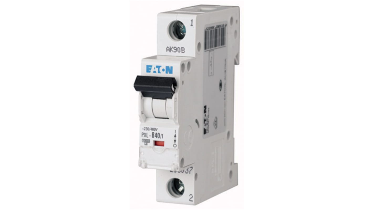 Eaton PXL, S200 MCB Leitungsschutzschalter Typ C, Pol 1 40A 400V, Abschaltvermögen 10 kA xPole DIN-Schienen-Montage