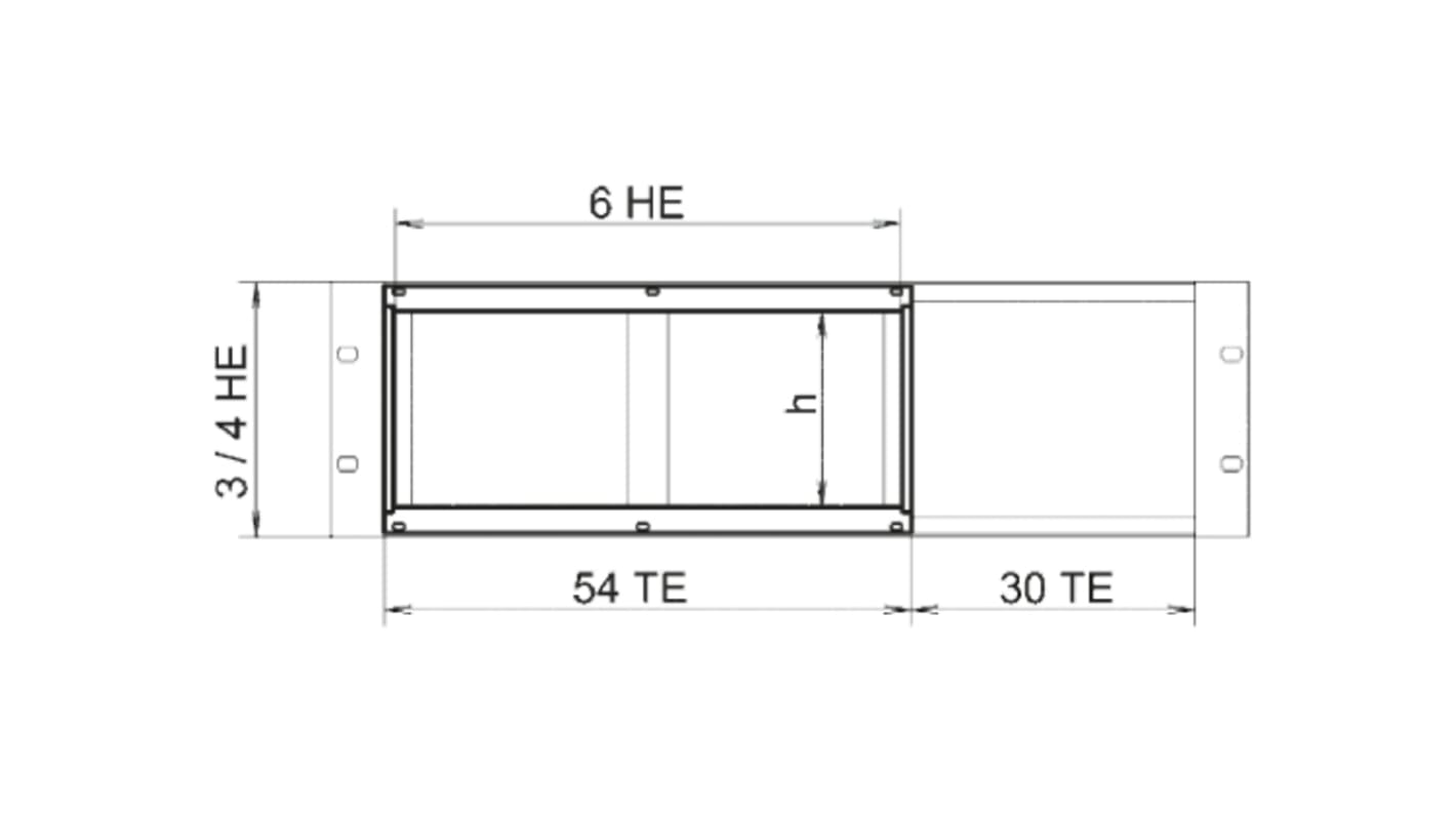 nVent SCHROFF Platinen-Rahmen, Horizontale Baugruppenmontage für Hoher Baugruppenträger, 3 und 4 HE