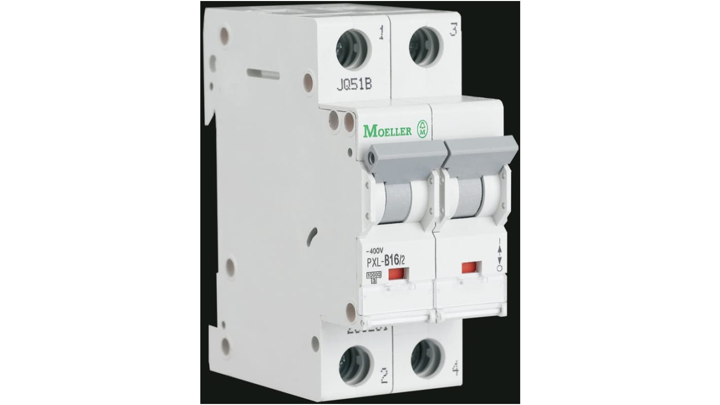 Eaton xPole PXL, S200 MCB, 2P, 40A Curve B, 400V AC, 48V DC, 10 kA Breaking Capacity