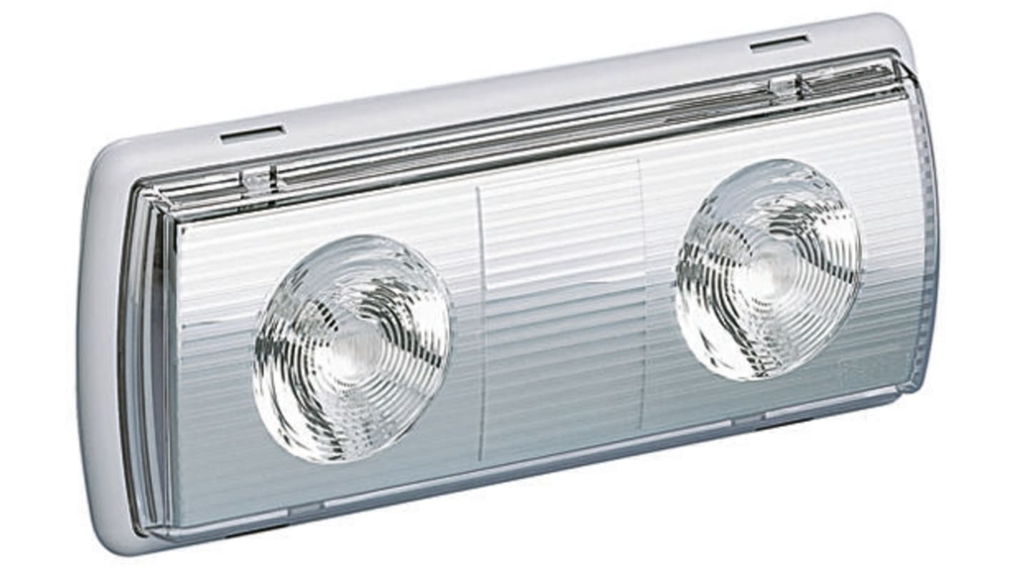 Lampada di emergenza  alogena Beghelli, L. 400 mm, 10 x 2 W, 2 x 200 lm, autonomia 1h