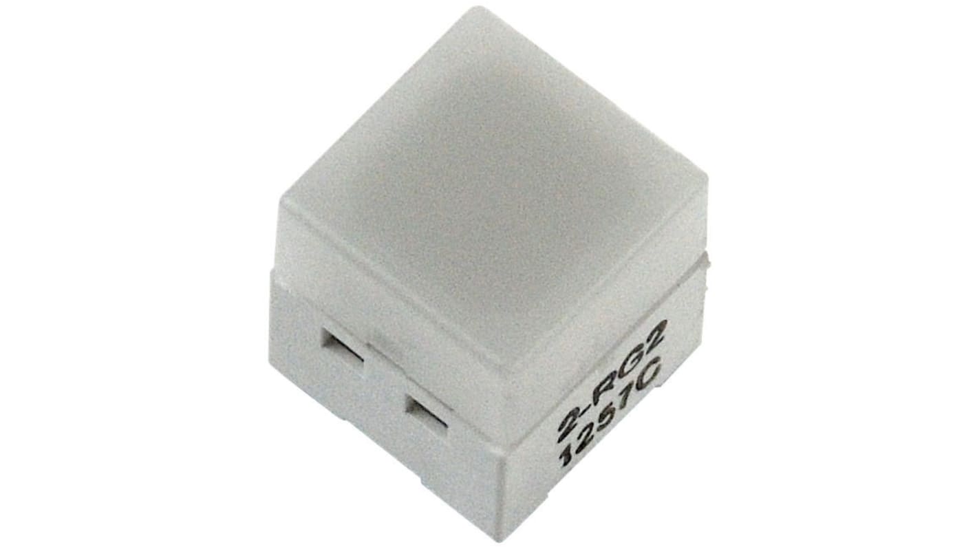 IP00 White Cap Tactile Switch, SPST 50 mA @ 24 V dc