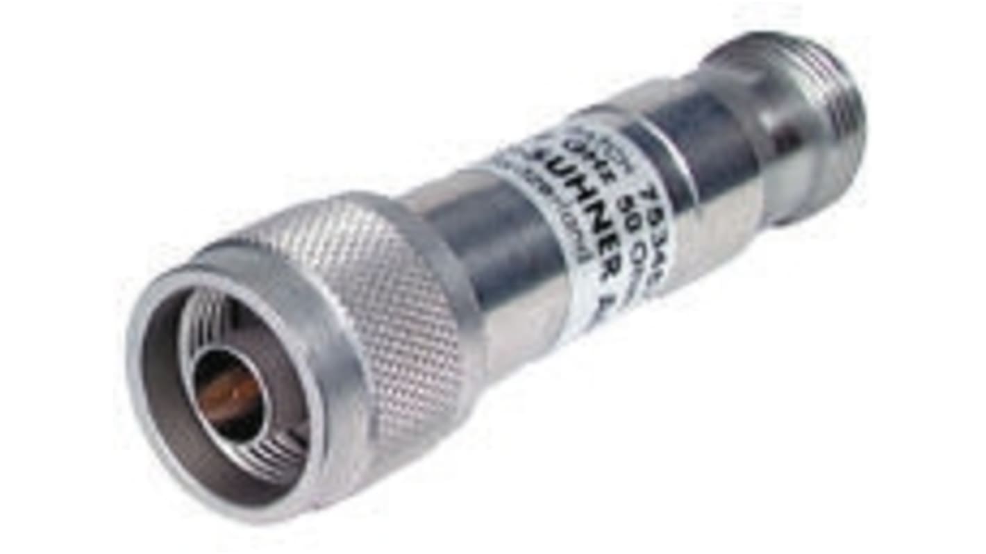 50Ω RF Attenuator N Connector N Plug to N Socket 0.8 dB, 6 dB, Operating Frequency 18GHz