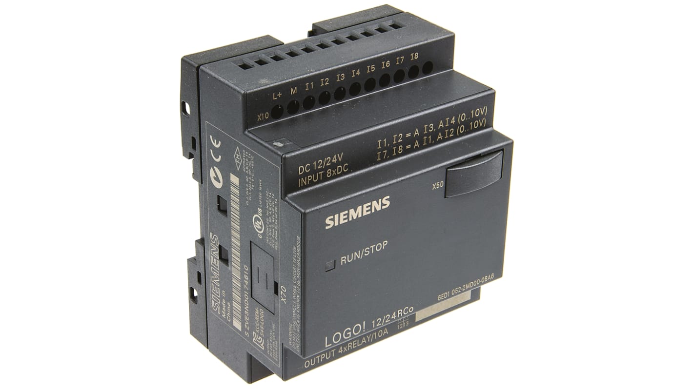 Siemens 西门子 逻辑模块, LOGO! 6系列, 4x输出, , 模拟，数字输入, 逻辑控制模块
