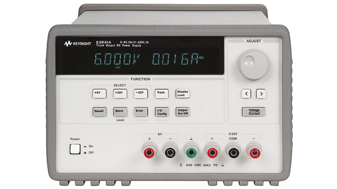 Keysight Technologies Bench Power Supply, -25 → 25V, 1 A, 5 A, 3-Output, 30W