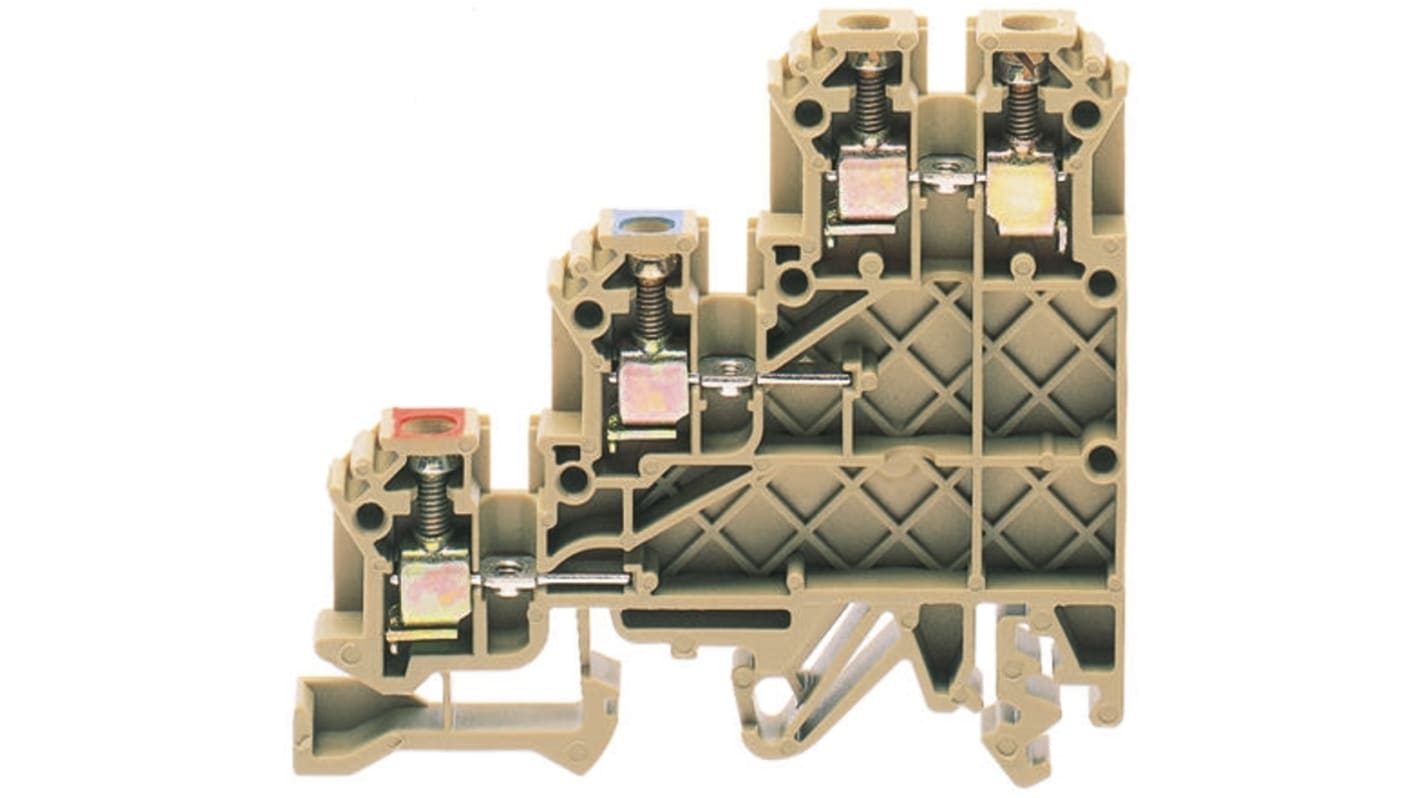 RS PRO Brown, 0.2 → 2.5mm², Triple-Level