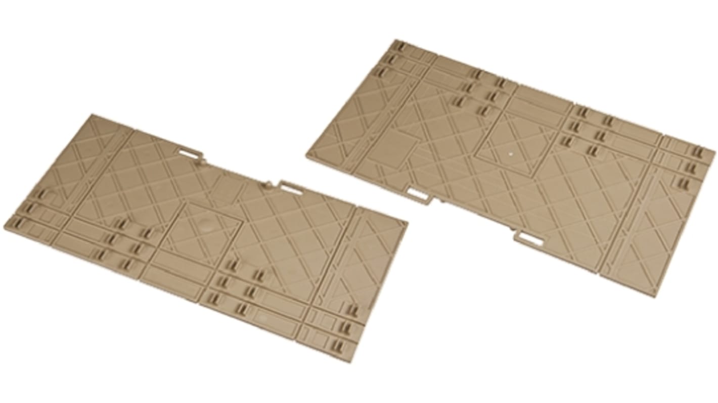 RS PRO Partition Plate for Use with DIN Rail Terminal Blocks