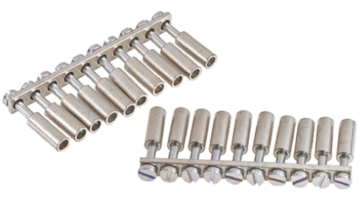 RS PRO Jumper Bar for Use with DIN Rail Terminal Blocks