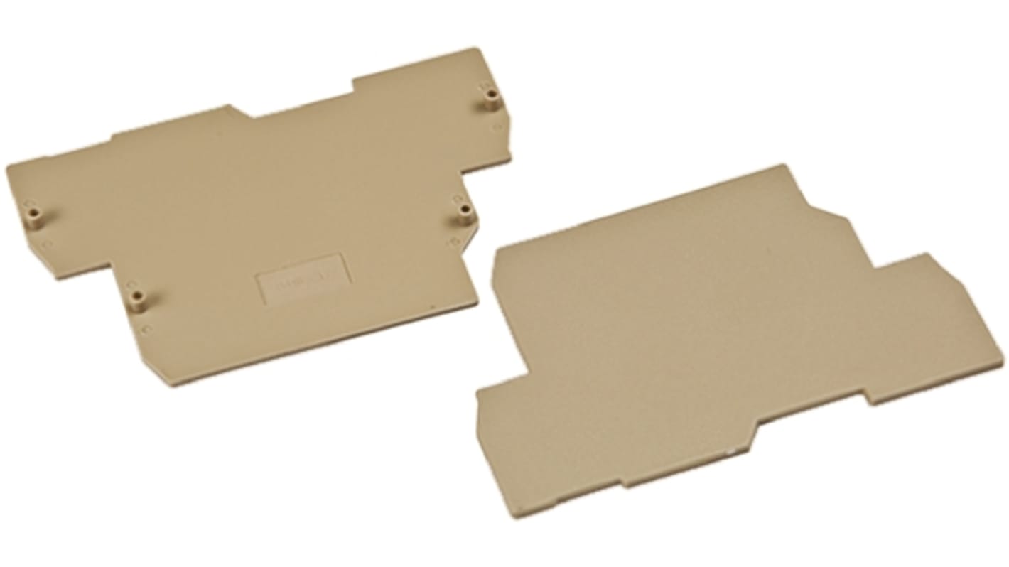 RS PRO End Cover for Use with DIN Rail Terminal Blocks
