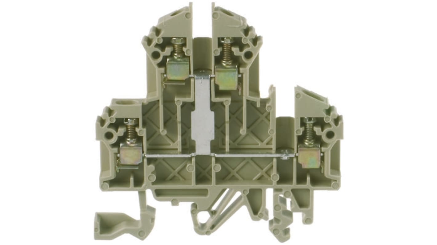 RS PRO Brown, 0.2 → 2.5mm², Double-Level, Screw Termination