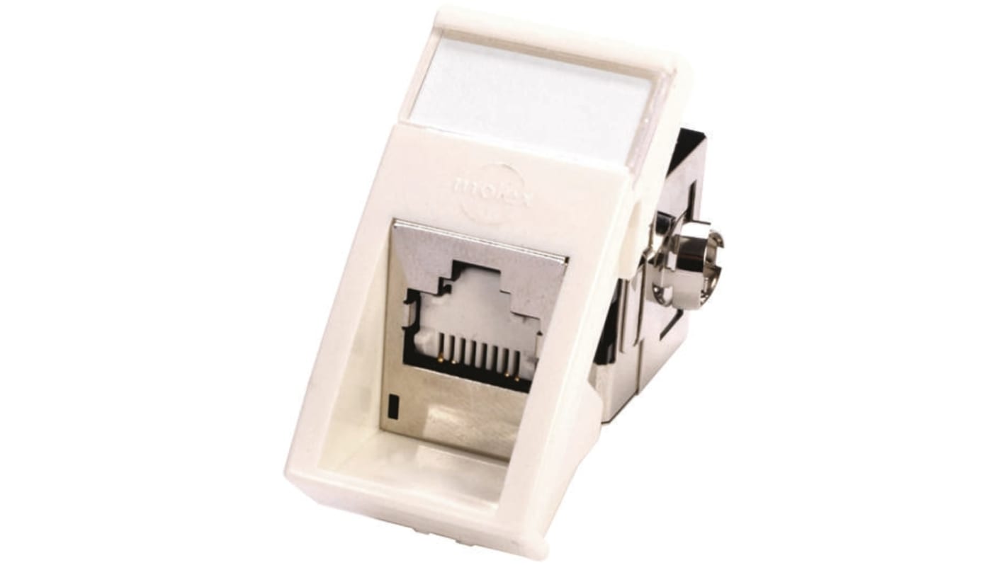 Molex Premise Networks PowerCat Series Female RJ45 Connector, Cat6, STP Shield Angled