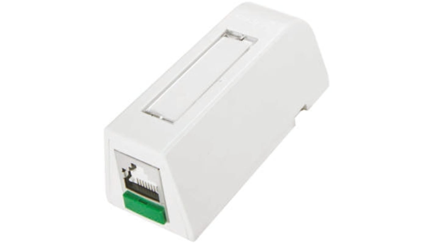 Molex Premise Networks Cat6 1 Way RJ45 Surface Box,With FTP Shield Type
