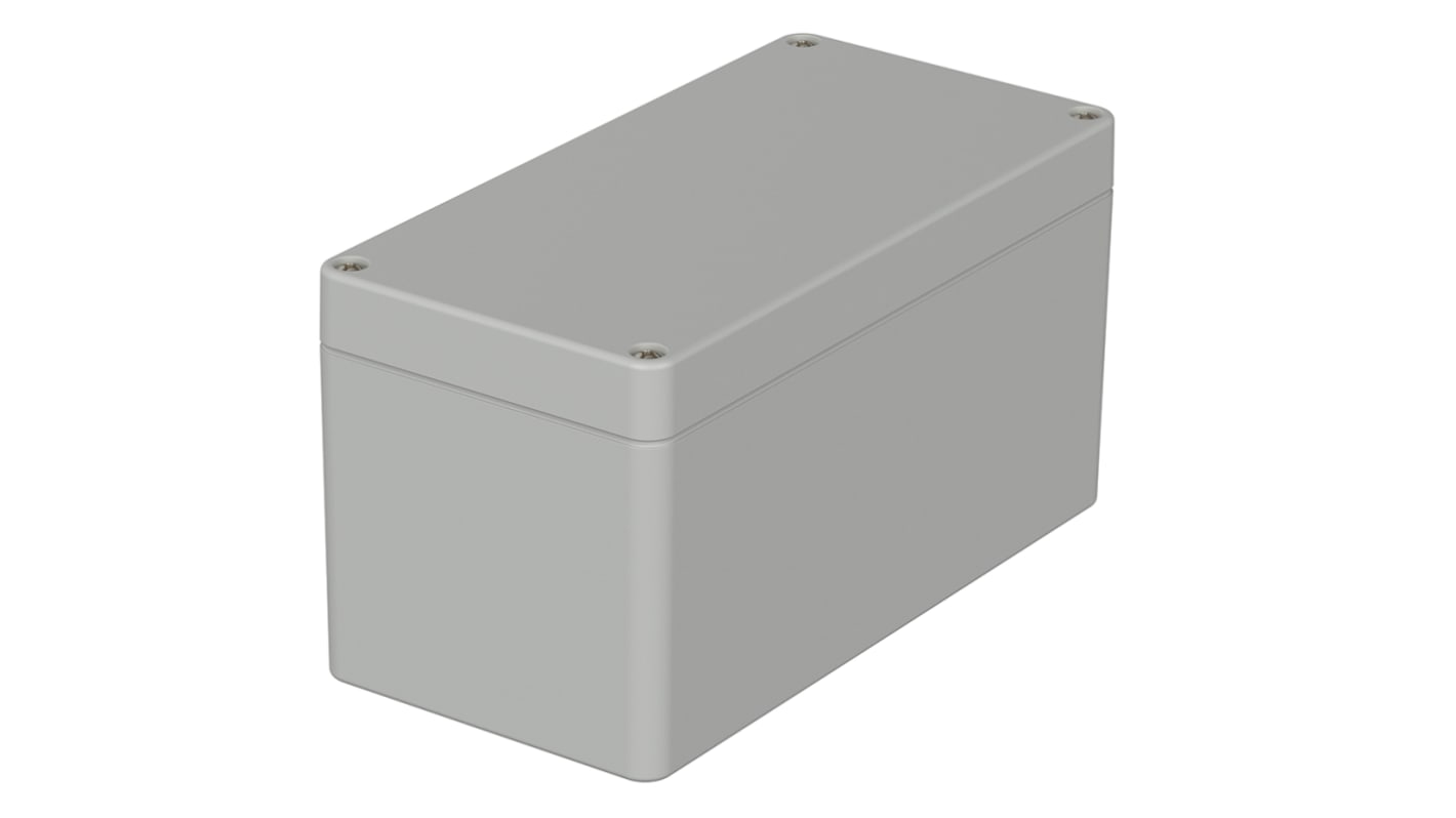 Bopla Euromas Series Grey ABS Enclosure, IP66, Flanged, Grey Lid, 160 x 80 x 85mm