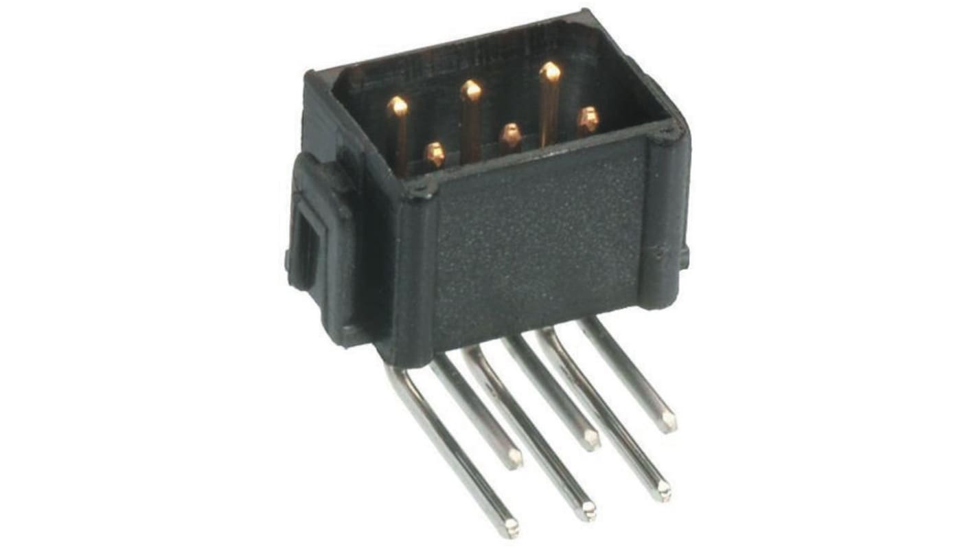 HARWIN Datamate L-Tek Series Right Angle Through Hole PCB Header, 16 Contact(s), 2.0mm Pitch, 2 Row(s), Shrouded