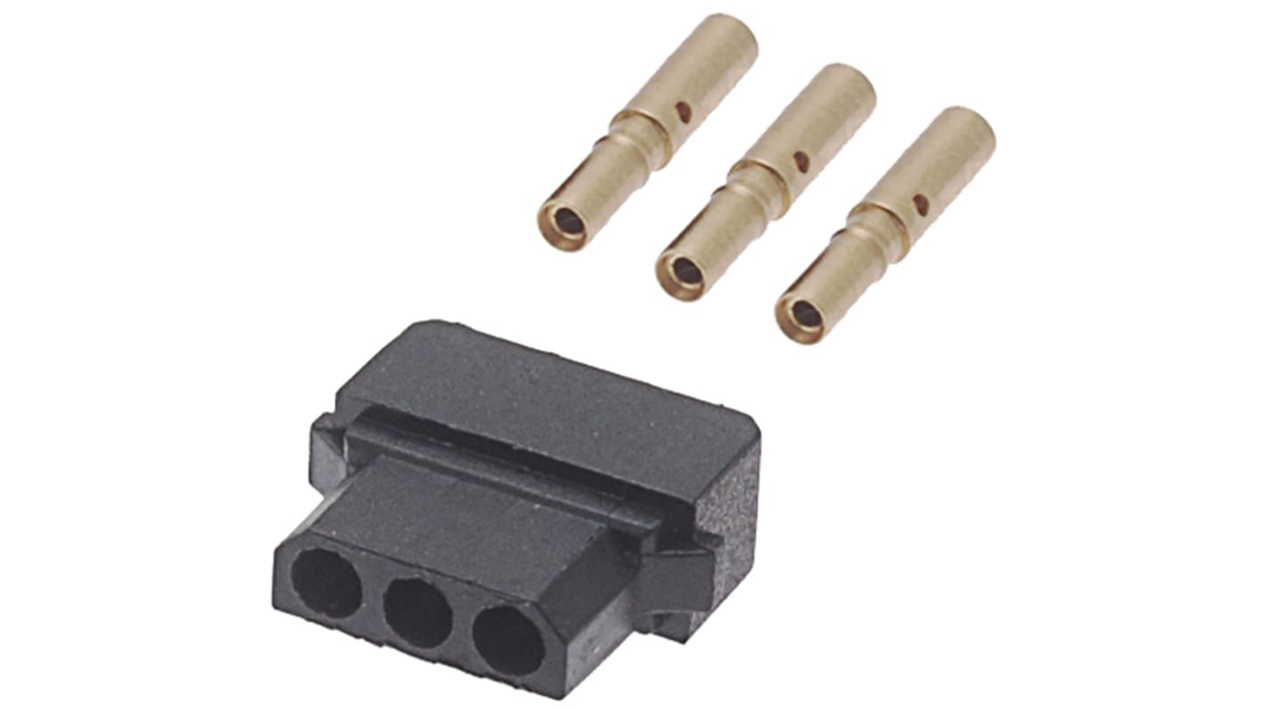 HARWIN Datamate Connector Kit Containing 3 way SIL Female Shell, Crimps
