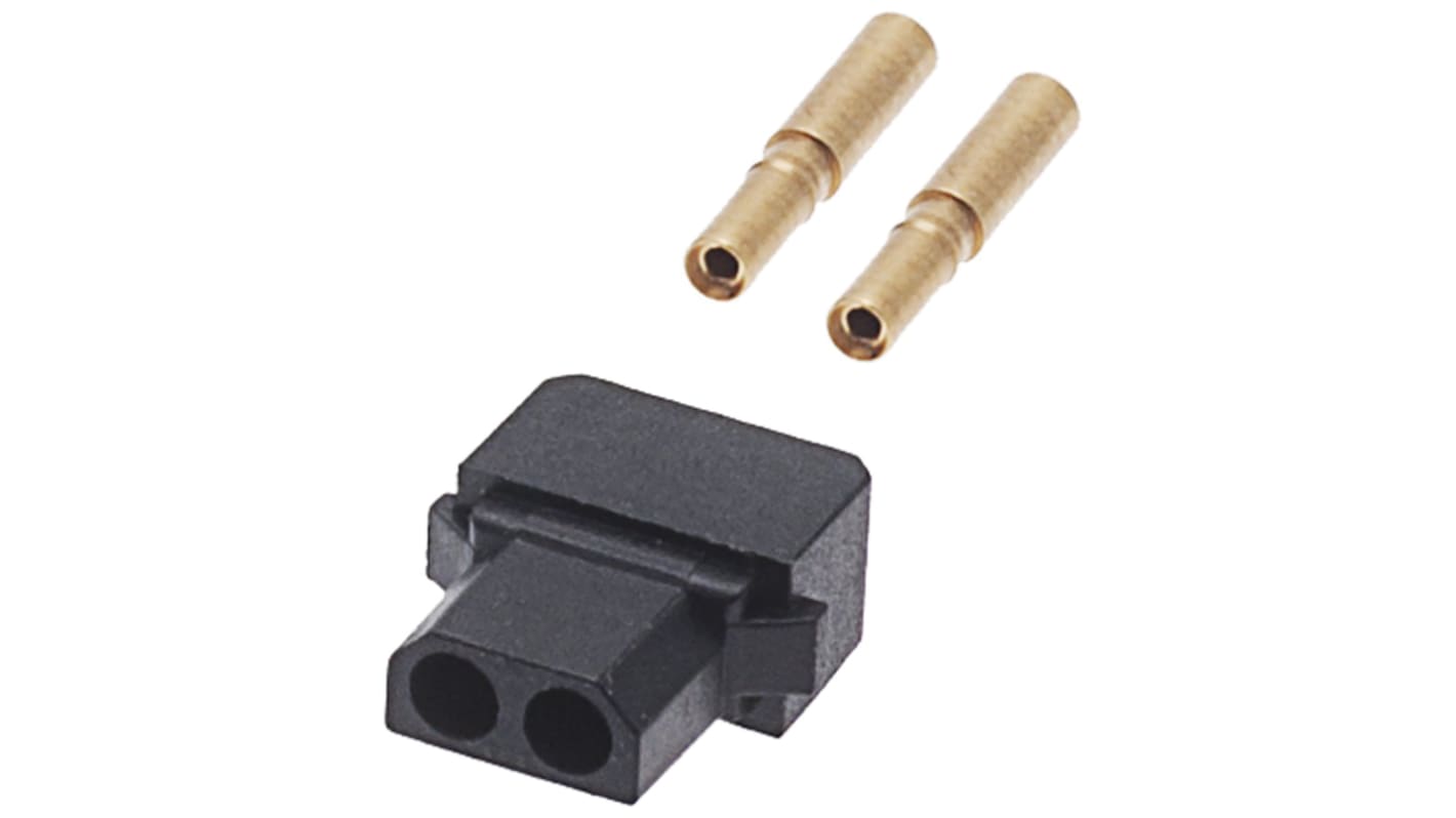 HARWIN Datamate Connector Kit Containing 2 way SIL Female Shell, Crimps