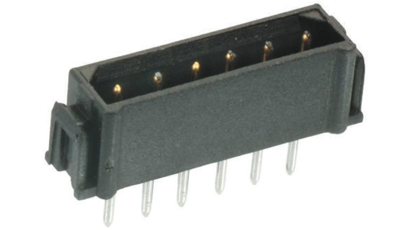 HARWIN Datamate L-Tek Series Straight Through Hole PCB Header, 3 Contact(s), 2.0mm Pitch, 1 Row(s), Shrouded