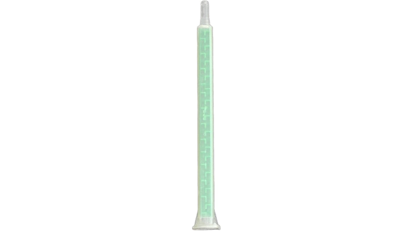 RS PRO 混合喷嘴, 24节, 115mm长, 卡口式接口, 适用于50ml胶筒, 支持环氧树脂粘合剂