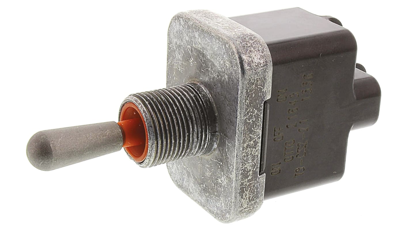 Otto Toggle Switch, Panel Mount, On-Off-On, DPDT, Screw Terminal