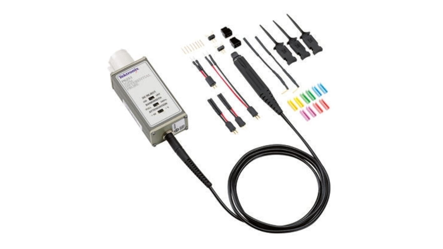 Tektronix P6251 Oscilloscope Probe, Differential Type, 1GHz, 50x, 5x, BNC Connector