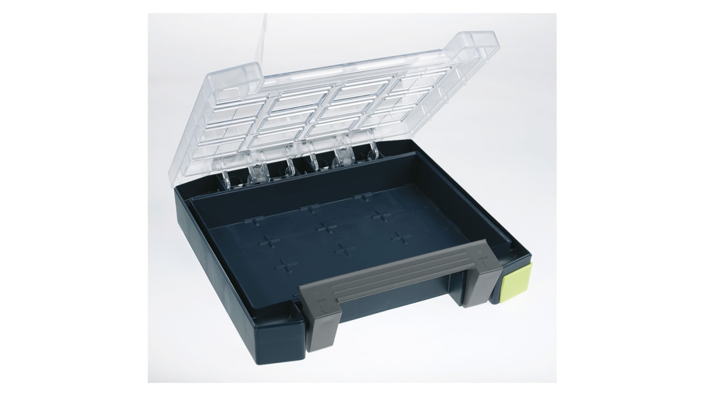 Raaco 零件收纳盒, 241mm x 55mm x 225mm, PC, PP, 灰色, Boxxser 55 4X4 － 0