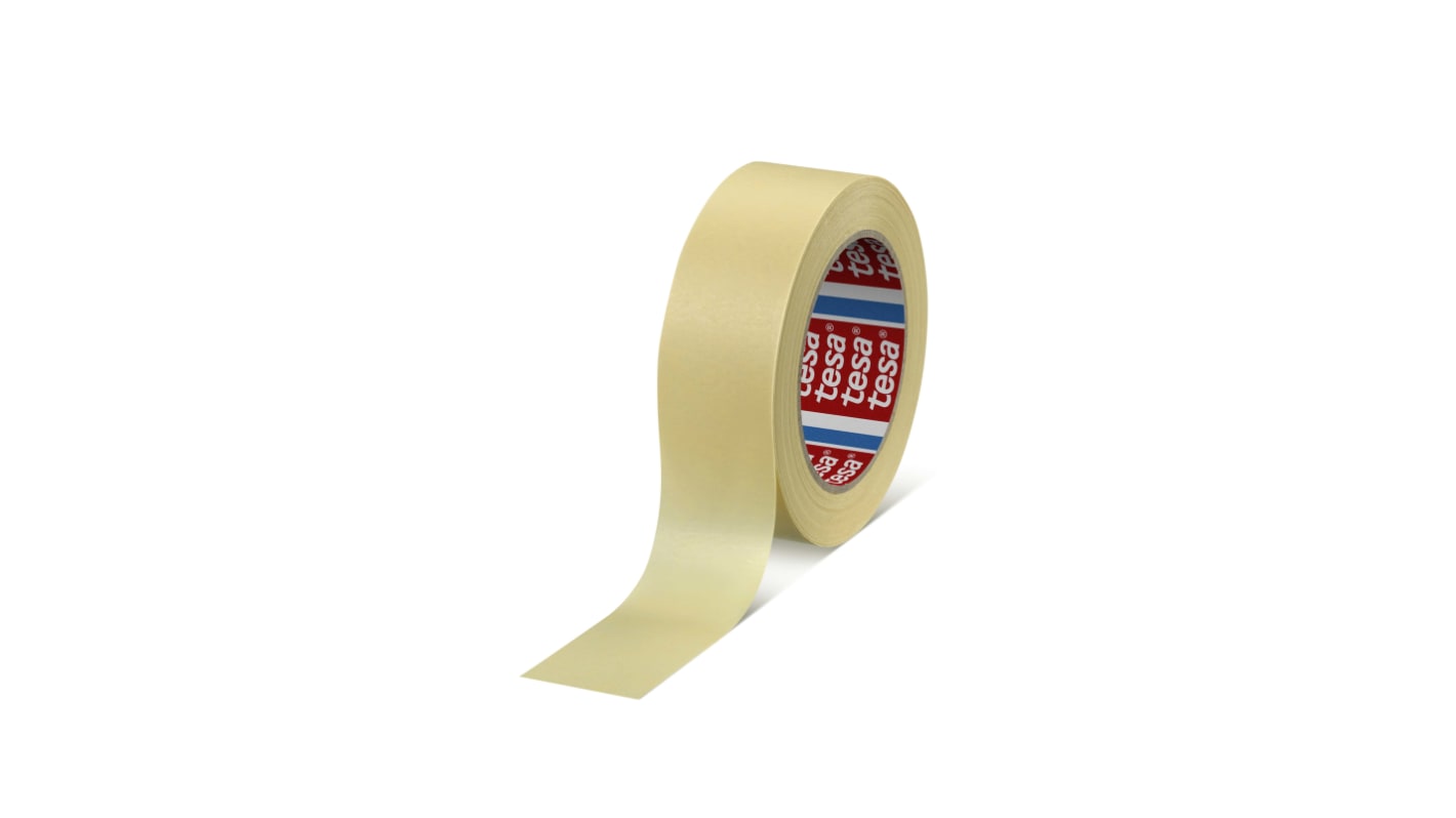 Tesa 4323 Papier Abdeckband Beige, Stärke 0.13mm Naturgummi-Kleber 38mm x 50m